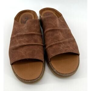 EuroSoft Lenora Wedge Sandal Slip On Shoes Women's 10M Brown